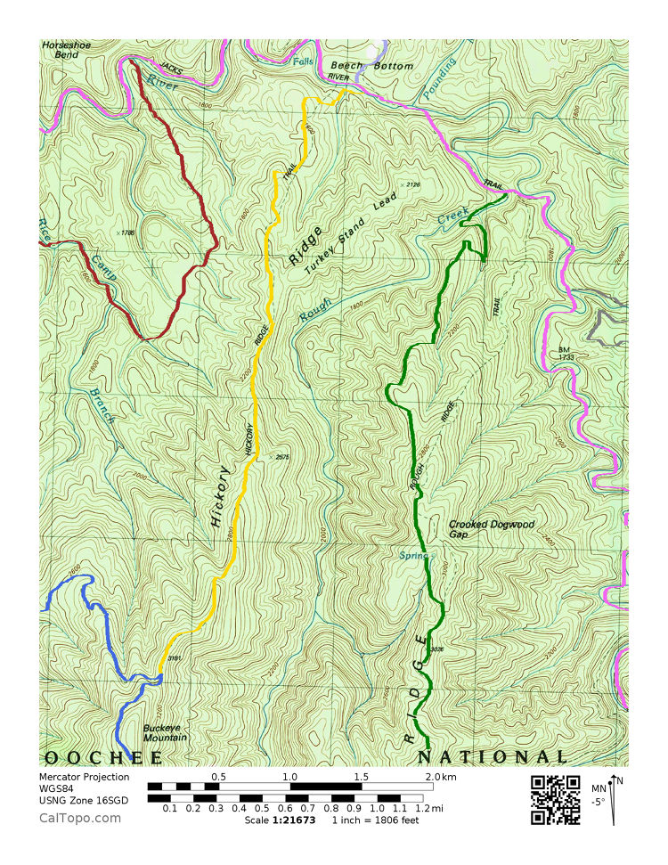 Cohutta Wilderness Hiking Hickory Ridge Trail